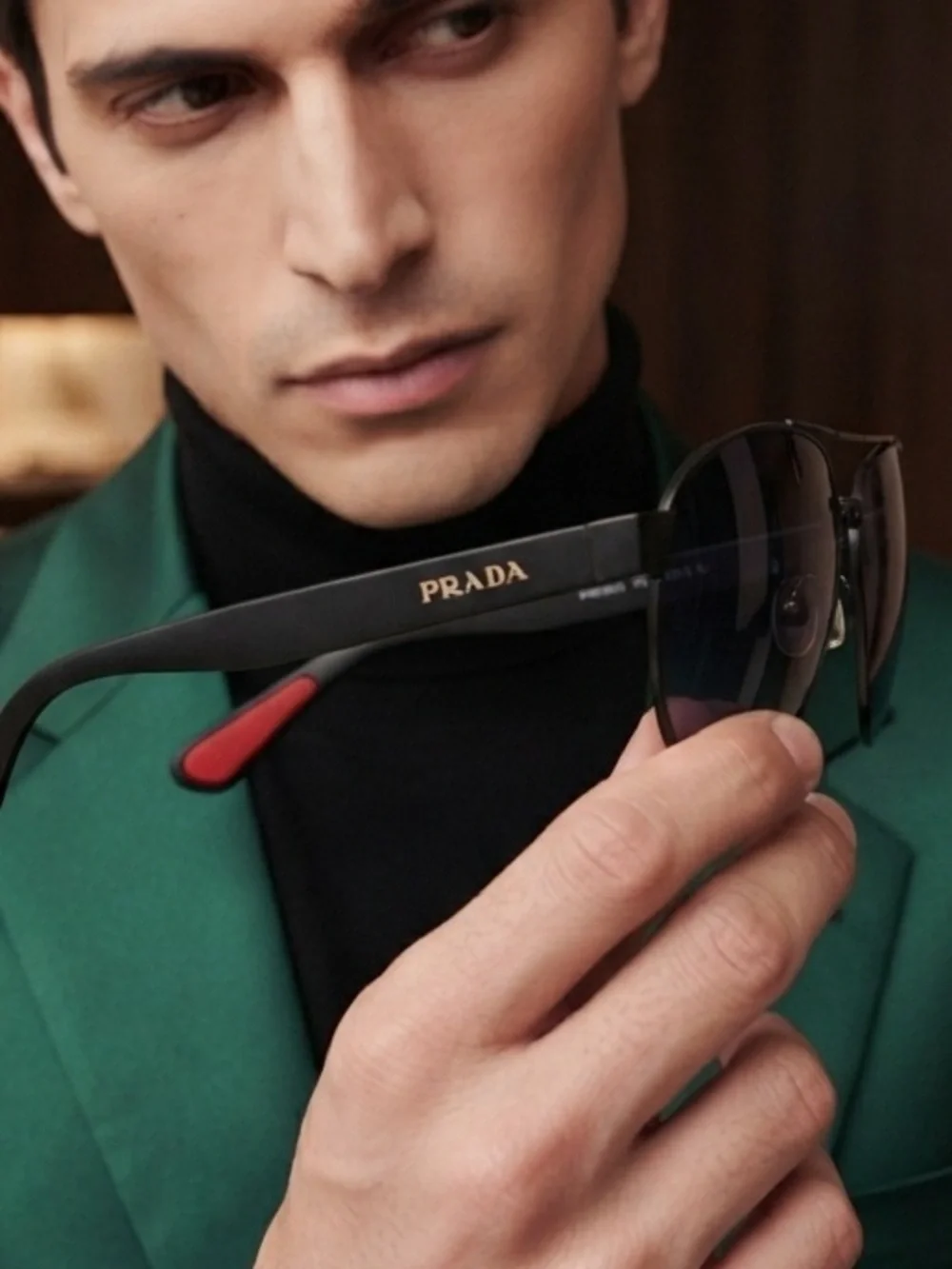 Prada Italy Aviator Sunglasses